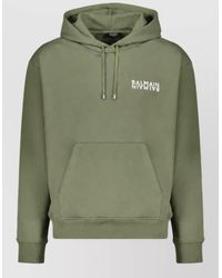 Balmain - Cotton Bicolor Hoodie - Lyst