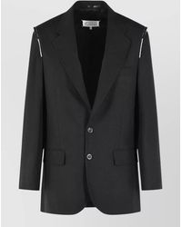 Maison Margiela - Virgin Wool Single-Breasted Blazer - Lyst