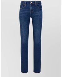7 For All Mankind - Denim Pants Belt Loops Contrast Stitching - Lyst