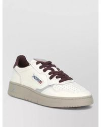 Autry - Leather Low Top Lace-Up Sneakers - Lyst