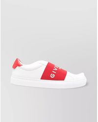 Givenchy - Leather Logo-Print Slip-On Sneakers - Lyst