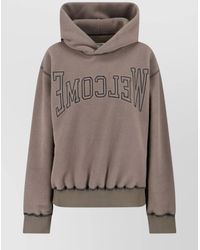 MM6 by Maison Martin Margiela - Hooded Knitwear Featuring Embroidered Detail - Lyst