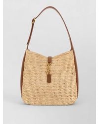 Saint Laurent - Raffia Le 5 Á 7 Small Shoulder Bag - Lyst