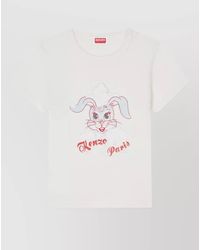 KENZO - Cotton Printed Crewneck Short-Sleeve T-Shirt - Lyst