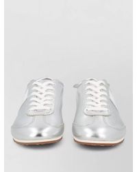 Marine Serre - Leather Low-Top Sneakers - Lyst