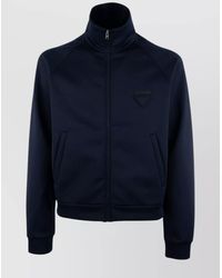 Prada - High Collar Cuffs Hem Side Pockets - Lyst
