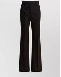 Sportmax - Flared Leg Trousers Pleated Front - Lyst