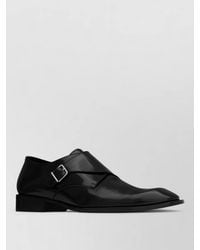 Saint Laurent - Leather Monk Strap Loafers - Lyst