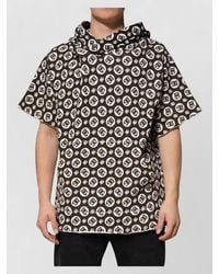 Dolce & Gabbana - Cotton Logo-Print Short-Sleeve Hoodie - Lyst