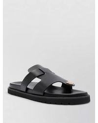 Versace - Sandal Open Toe Flat Sole Cross Straps - Lyst