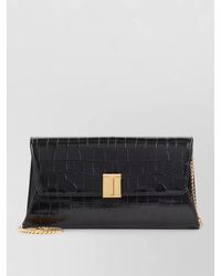 Tom Ford - Crocodile Texture Chain Strap Clutch Bag - Lyst