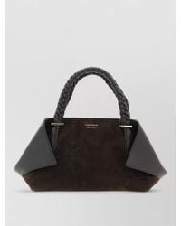 Ferragamo - Scarf Th S Shoulder Bag Suede Braid - Lyst