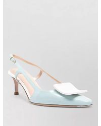Roberto Festa - Slingback Pumps Patent Kitten Heel Pointed Toe - Lyst