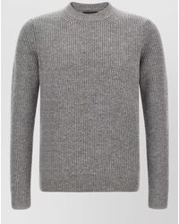 Zanone - Virgin Wool Ribbed Crew-Neck Jumper - Lyst