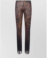Jean Paul Gaultier - Wood Printed Mesh Trouser - Lyst