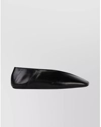 Jil Sander - Smooth Leather Pointed Toe Flats - Lyst