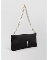 Christian Louboutin - Mini Satin Crystal-Embellished Clutch Bag - Lyst