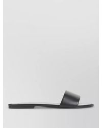 Celine - Leather Slide Sandals - Lyst