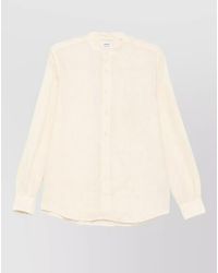 Aspesi - Long Sleeve Mandarin Collar Nylon Silk Shirt - Lyst