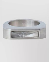 Rick Owens - Hollywood Pyramid Square Brass Ring - Lyst
