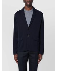 Lardini - Single Breasted Knitted Jacket - Lyst