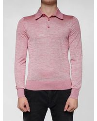 Dolce & Gabbana - Long-Sleeve Polo Shirt - Lyst