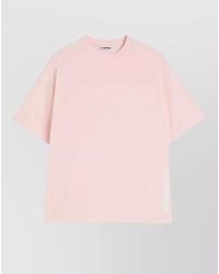 Jil Sander - Boxy Fit Cotton Crew Neck T Shirt - Lyst