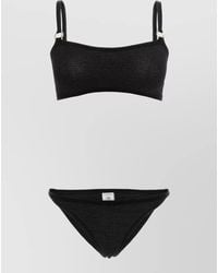 Hunza G - Iris Bikini Set Adjustable Straps Ring - Lyst