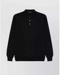 Tagliatore - Silk Polo Shirt - Lyst
