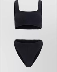 Hunza G - Crinkle Bandeau Bikini Set - Lyst