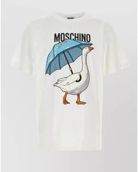 Moschino - Cotton Crew Neck T Shirt Graphic - Lyst