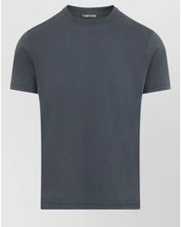 Tom Ford - Lyocell T Shirt Short Sleeves Round Neckline - Lyst