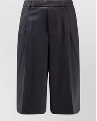Ami Paris - Virgin Wool Tailored Shorts - Lyst