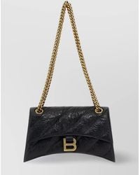 Balenciaga - Crush Small Leather Quilted Shoulder Bag - Lyst