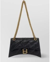 Balenciaga - Crush Small Leather Quilted Shoulder Bag - Lyst
