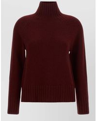 Max Mara - Cashmere Wool High Neck Sweater - Lyst