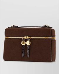 Tory Burch - Na Suede Leather Clutch Bag - Lyst