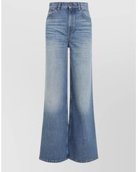 Chloé - Denim High-Rise Wide-Leg Jeans - Lyst
