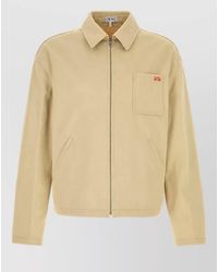 Loewe - Cotton Single Breasted Coat - Lyst