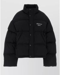 Balenciaga - Cotton Blend Down Jacket High Collar - Lyst