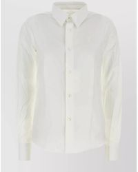 Ami Paris - Cotton Shirt With Long Sleeves And Tailored Fit - Lyst