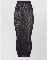Wolford - Infinite Rose Lace Bodycon Knee Skirt - Lyst