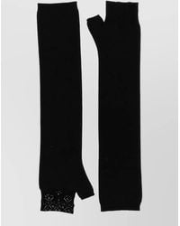 P.A.R.O.S.H. - Cashmere-Blend Beaded Fingerless Gloves - Lyst