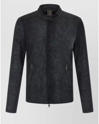 Giorgio Brato - Biker Jacket Stretch Design Long Sleeves - Lyst