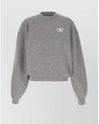 Off-White c/o Virgil Abloh - 'Ow' Embroidered Sweatshirt - Lyst