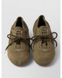 Prada - Canvas Low Top Sneakers Rubber Sole - Lyst