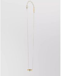 Ferragamo - Bow Detail Chain Necklace Adjustable Length - Lyst