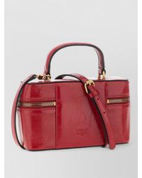 Pinko - Vanity Soft Mini Leather Crossbody Bag - Lyst