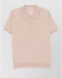 John Smedley - Williams Knit Polo Short Sleeve Garza - Lyst