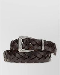 Brunello Cucinelli - Woven Leather Belt - Lyst